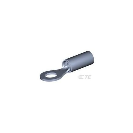 Te Connectivity Ring Terminal, #8 Stud Size, 1.31 mm², PEEK Insulated, Orange 1577632-1